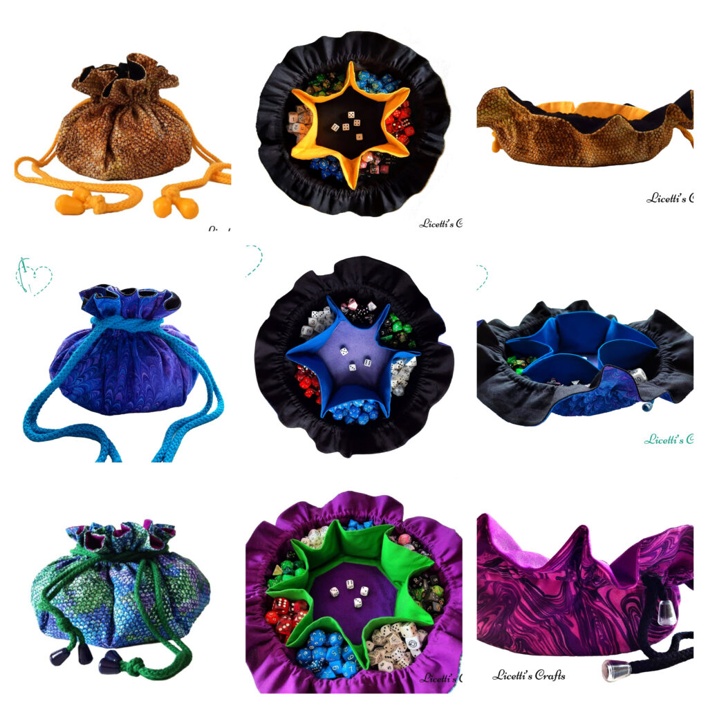 Bolsa de dados personalizada con bandeja interior