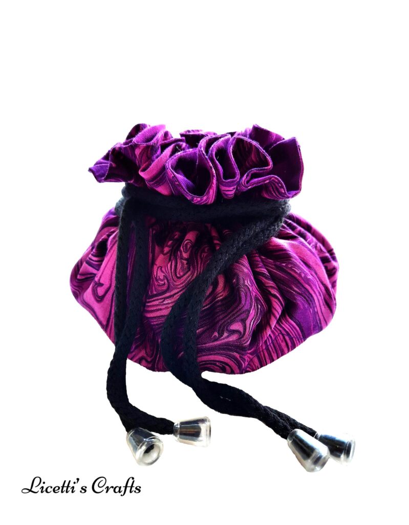 bolsa de dados morada