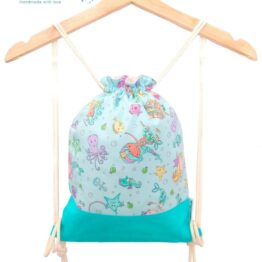 mochila sirenas bolsa cuerdas infantil
