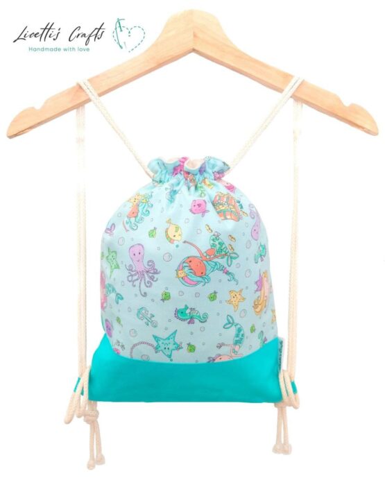 mochila sirenas bolsa cuerdas infantil