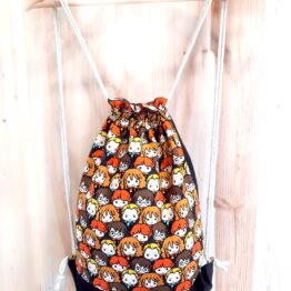 mochila harry potter grande sistema cuerdas