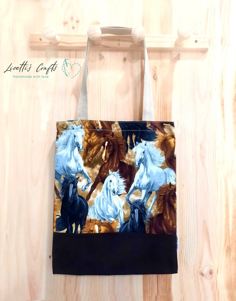 bolsa tote bag caballos salvajes