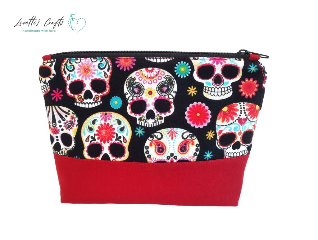 estuche neceser calavera katrina