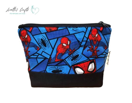 neceser spiderman hecho a mano