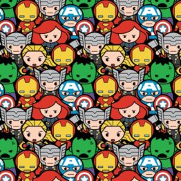 tela personajes marvel kawaii