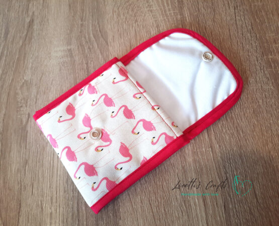 Funda porta compresas flamenco rosa