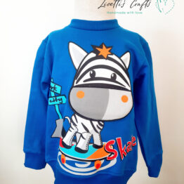 Sudadera cebra en relieve