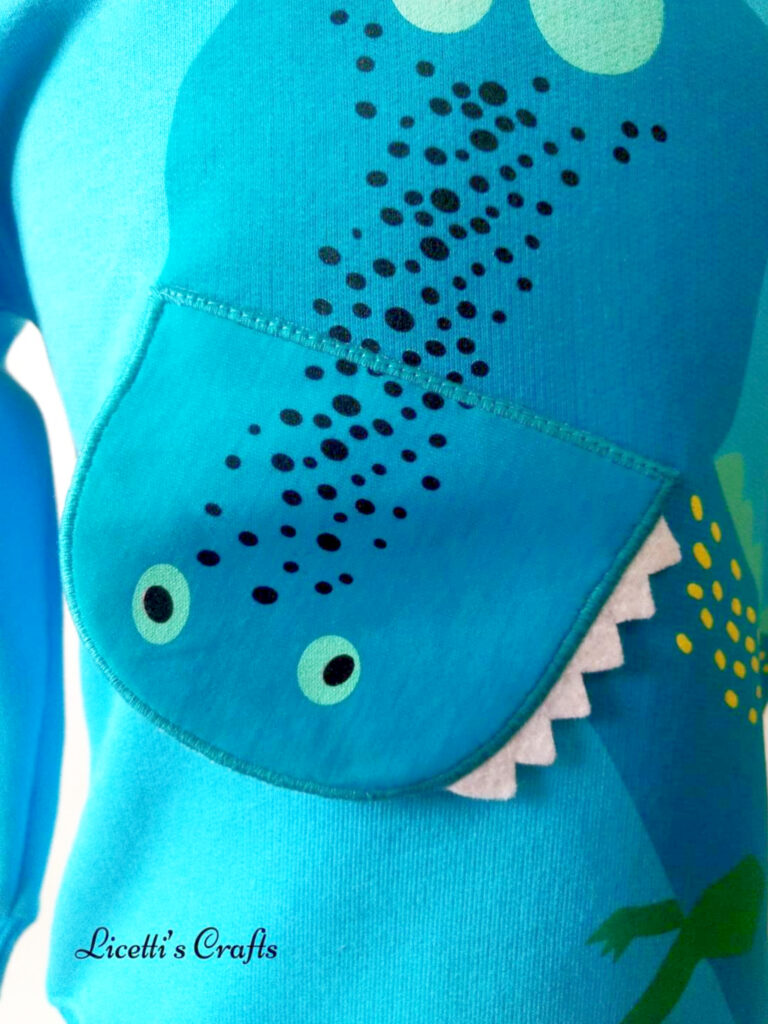 Sudadera dinosaurio 3d boca móvil