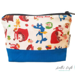 Estuche Caperucita roja base azul