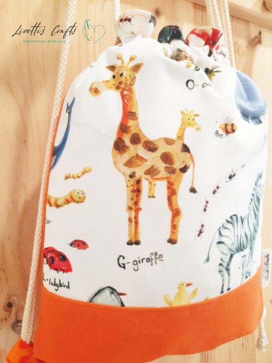 Mochila animales jungla Jirafa