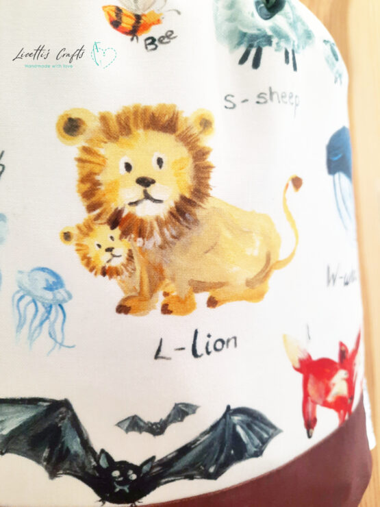 Mochila tela animales León