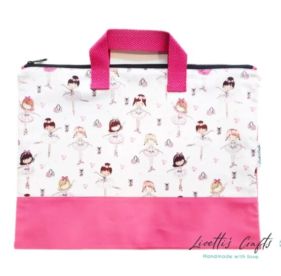 Bolsa porta documentos, cuentos y libros bailarina