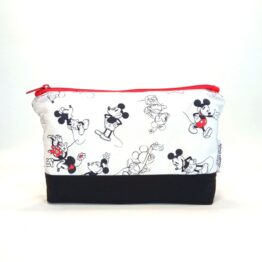 Estuche grande Mickey & Minnie Mouse negro