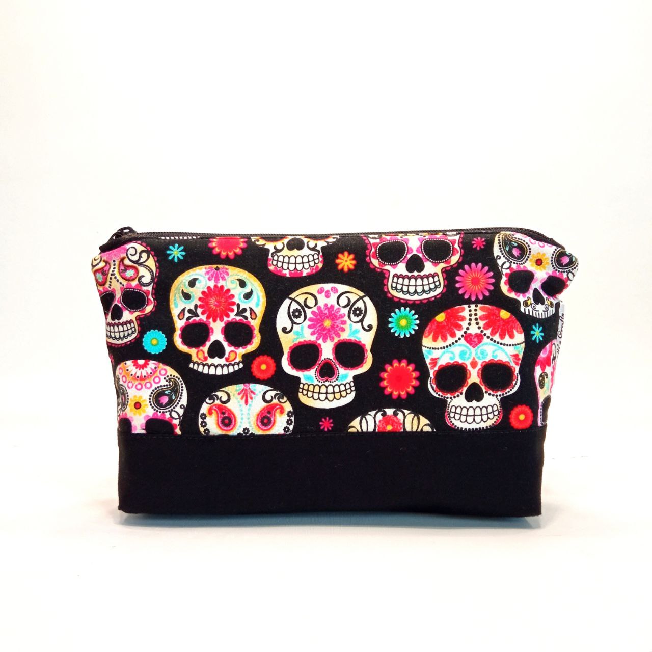 Estuche grande calavera katrina negra