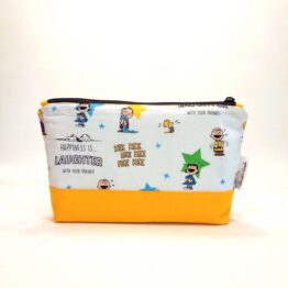 Estuche grande snoopy friends amarillo