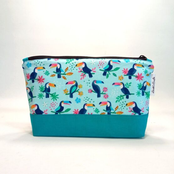 Estuche grande tucan turquesa