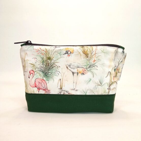 Estuche neceser garza y flamenco