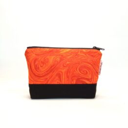Estuche neceser marmol naranja