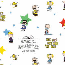 Tela algodón Snoopy y sus amigos risas