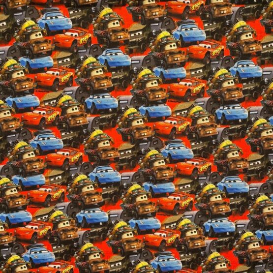 Tela algodón cars Rayo Mcqueen y sus amigos