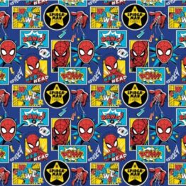 Tela algodón spiderman escenas comic