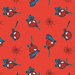 tela algodón mini spiderman kawaii