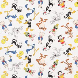tela algodón personajes looney tunes
