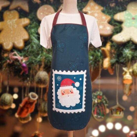 Delantal navideño Sello Papa Noel