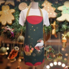 Delantal navideño santa y sus regalos