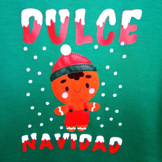 Muñeco Jengibre para sudadera navideña personalizada