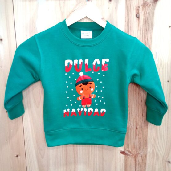 sudadera navideña personalizada muñeco jengibre