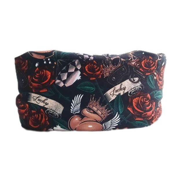 Braga cuello rosas y corazones