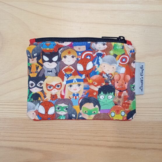 Cartera monedero super héroes kawaii
