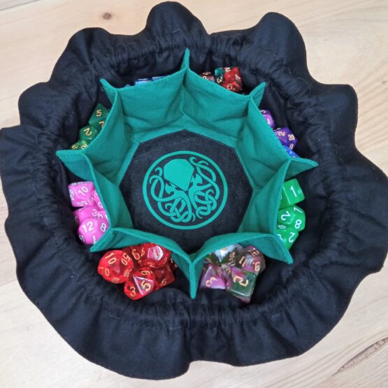 Saco para dados con bandeja personalizada cthulhu