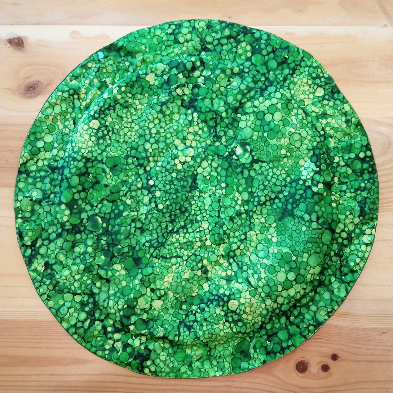 Tela para saco de dados verde efecto gotas
