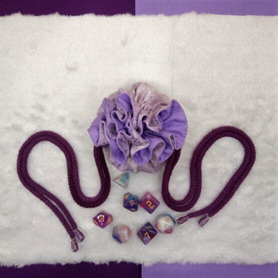 bolsa de dados mármol violeta