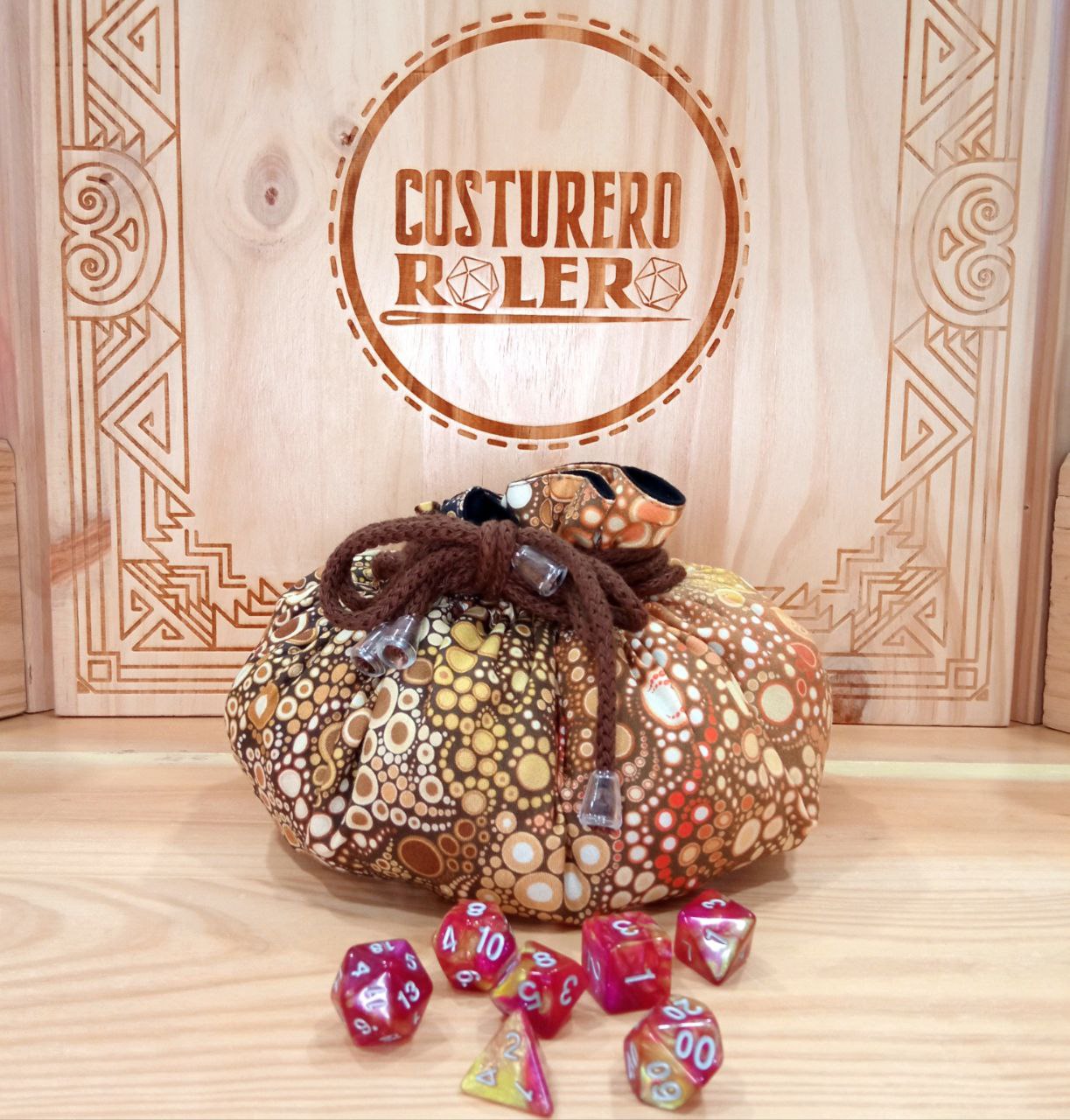 Bolsa gigante de dados burbuja marrón