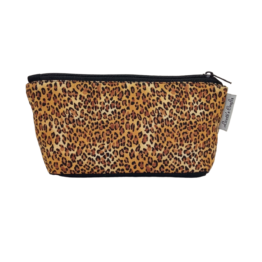 Estuche pequeño tela leopardo