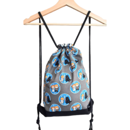 Mochila grande cuerdas tela "Star Wars Kawaii"