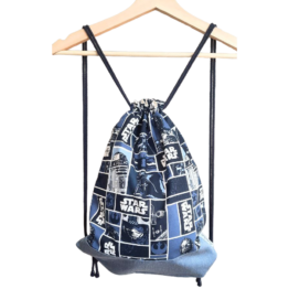 Mochila grande cuerdas tela "Personajes clásicos Star Wars"