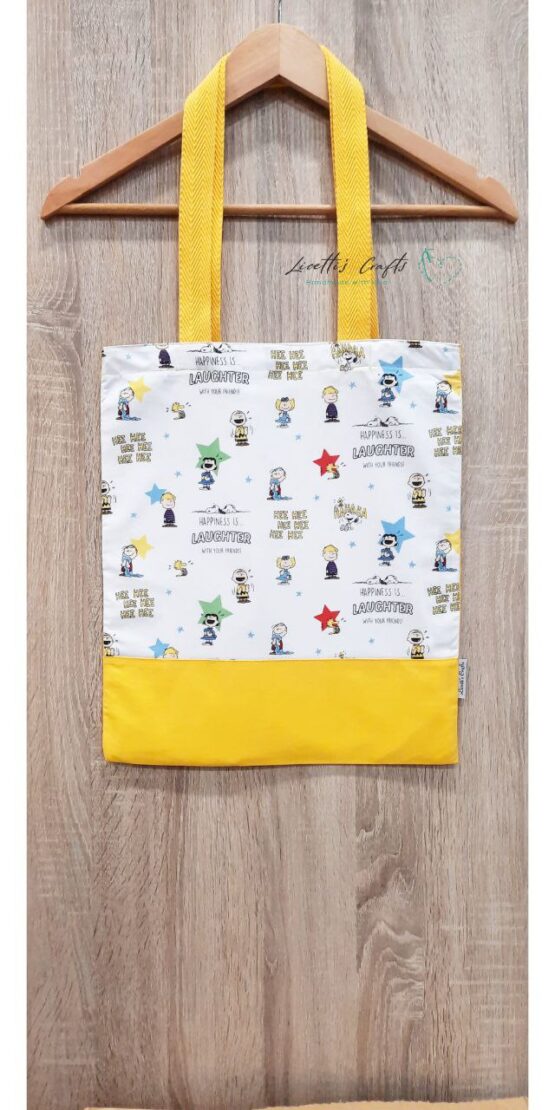 Tote bag amigos Snoopy bailando