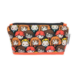 estuche pequeño tela harry potter naranja