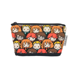 estuche pequeño tela harry potter negro