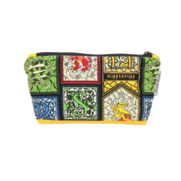 estuche pequeño tela howarts hufflepuff