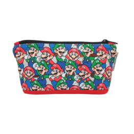 estuche pequeño tela mario y luigi bros