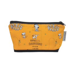 estuche pequeño tela snoopy amarillo