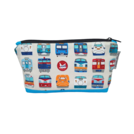 estuche pequeño tela trenes