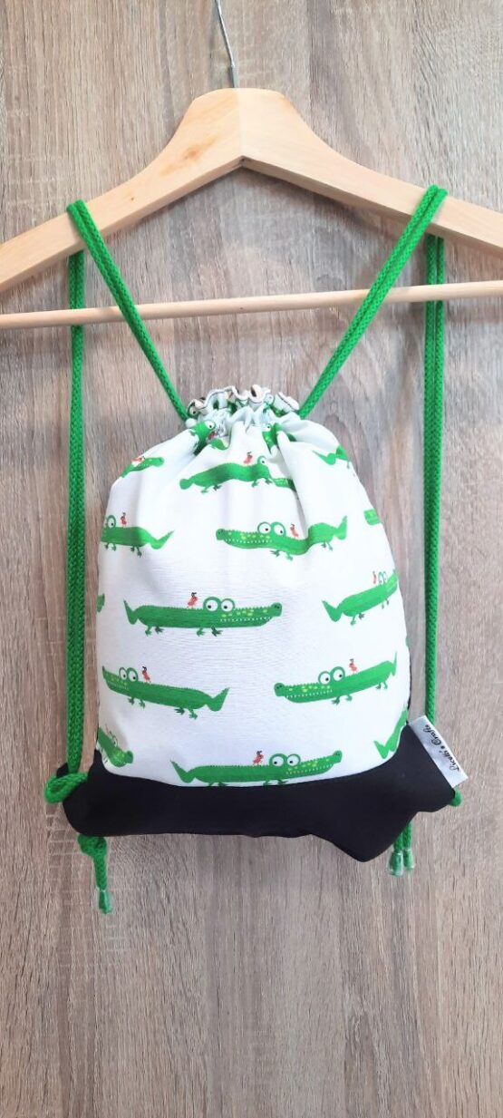 mochila cuerdas cocodrilo divertido