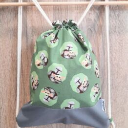 mochila cuerdas mandalorian mando y grogu