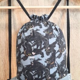 mochila cuerdas tela batman